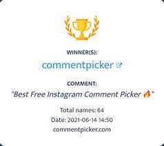 This is a sub for professional discussion about social media. Instagram Comment Picker Free Giveaway Winner Picker