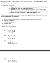Answered For Each System Of Equations