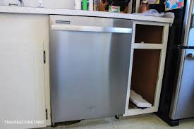 a dishwasher in existing cabinets