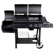 burner charcoal and gas smoker grill
