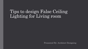 ppt false ceiling lighting fixtures