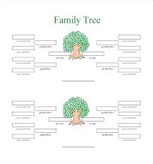 A Ancestry Tree Template And Free Easy Family Making