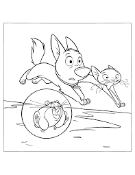 Click on the free dogs color page you would like to print or save to your computer. Bolt Coloring Pages Tv Film Bolt 1 Printable 2020 01219 Coloring4free Coloring4free Com