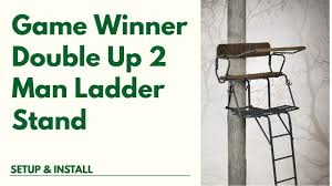 game winner two man ladder stand