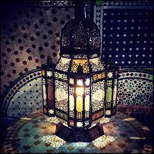 Moroccan Glass Lantern Moroccan Copper