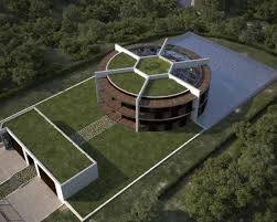 architect designs a soccer ball shaped