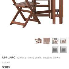 Applaro Ikea Folding Patio Set With
