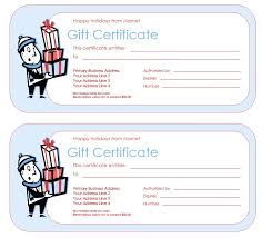 12 free sle holiday gift certificate
