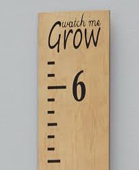 Ruler Growth Tracker Chart With A Delightful Saying Watch Me Grow On Top 6 Ft