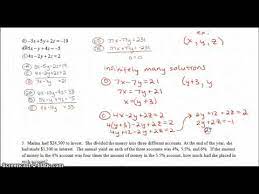 3 Variable System With Infinitely Many
