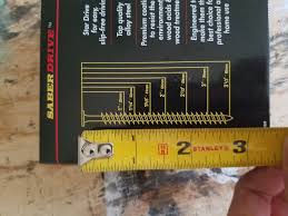 This Screw Size Chart Is Not Drawn To Scale Mildlyinteresting