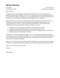 Templates to create your own cv and cover letter, plus examples of cvs and cover letters. Assistant Manager Of Communications Cover Letter Example Free