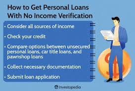 personal loans with no income verification