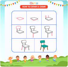 how to draw a chair a step by step