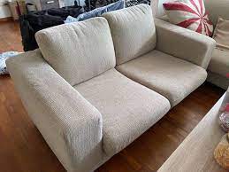 Two Fabric 2 Seater Sofa Furniture