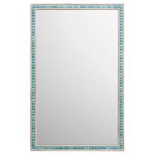 Turquoise Stones Frame Wall Mirror