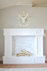 make a faux fireplace with hearth