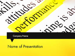 performance definition presentation