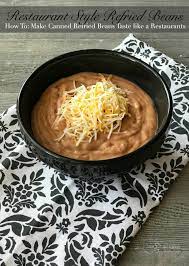 how to make canned refried beans taste