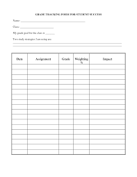 Graphing Student Progress Template Templates For Tracking