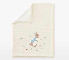 Peter Rabbit Heirloom Baby Blanket