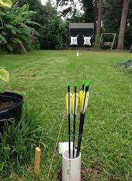 No mud to track into the house during the wet season. Building Your Suburban Outdoor Archery Range Surviving Prepper Archery Range Backyard Archery Backyard Archery Range
