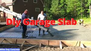 diy garage slab how to pour a concrete