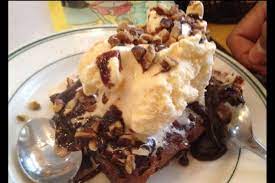 Restaurant desserts are typically quite heavy (translation, full of cream and . Brownie And Ice Cream My Favorite Dessert And It S From A Saltgrass Steak House Food Favorite Desserts Eating Ice Cream