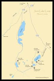 June Lake Loop Fishing Map Eastern Sierra Fishing Maps