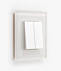 esprit white glass light switch swtch