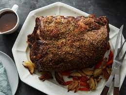 dry aged standing rib roast with sage