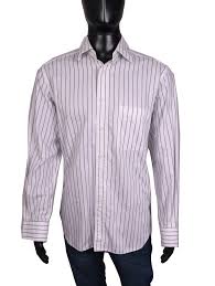 Details About Ermenegildo Zegna Mens Shirt Tailored Stripes 41
