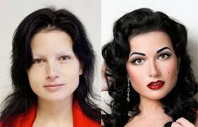 natural makeup vs artificial makeup