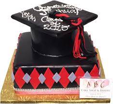 Graduation Cake Red And Black gambar png