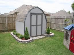landscaping around shed ideas