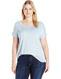 Thyme And Honey Womens Plus Size Short Sleeve Deep V Neck