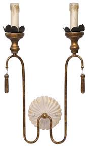Layla French Country 2 Light Wall Sconce Traditional Wall Sconces By Lighting Boutique