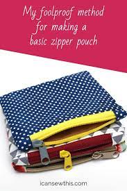 how to make a simple zipper pouch my