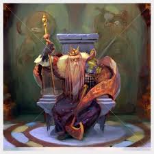 Runesmiths work spells with their hammercraft, binding the winds of magic into mighty runes of power. Dwarf Hero King Khor Fantasy Stockart
