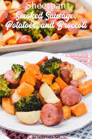 sheet pan smoked sausage potatoes and