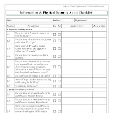 Physical Security Report Template Nice Financial Audit