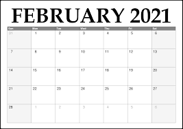 You can easily download and edit our free printable calendars from your. Free February 2021 Calendar Template Calendar Printables February Calendar Monthly Calendar Printable