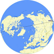 Geodesic Route Seqm To Wmkk Uio To Kul On Polar