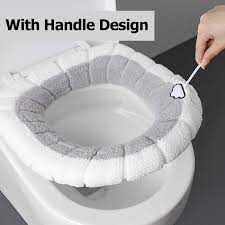 Timecity 4pcs Warm Toilet Seat Covers