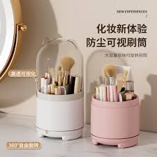 plastic makeup brush storage box