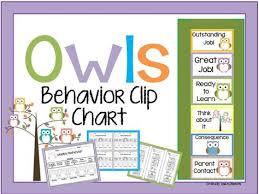 Behavior Owl Behavior Clip Chart First Grade Love