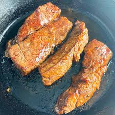 oven baked steak tips with bbq marinade