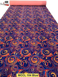 red printed non woven floor carpet for