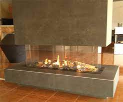 4 Sided Gas Fireplace Sophistication