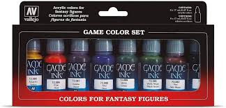vallejo game ink paint set 8 color